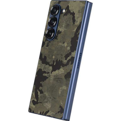 Wood Camo Camouflage Galaxy Z Fold6 Skin