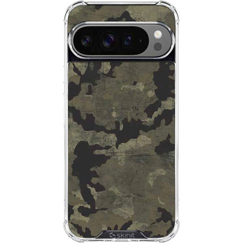 Wood Camo Camouflage Google Pixel 10 Pro XL Clear Case