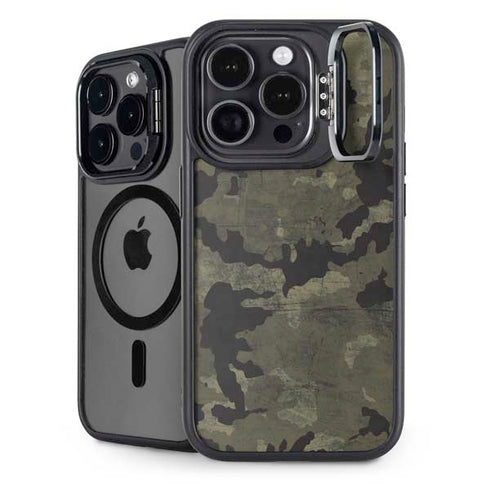 Wood Camo Camouflage iPhone Cases