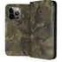 Wood Camo Camouflage iPhone 14 Pro Folio Case