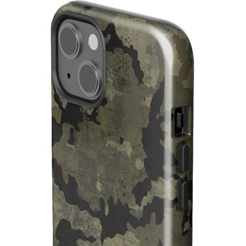 Wood Camo Camouflage iPhone 15 Impact Case