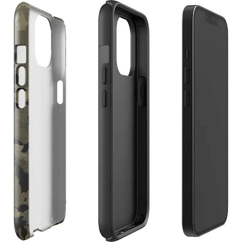Wood Camo Camouflage iPhone 15 Impact Case