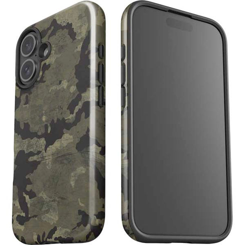 Wood Camo Camouflage iPhone 16 Impact Case