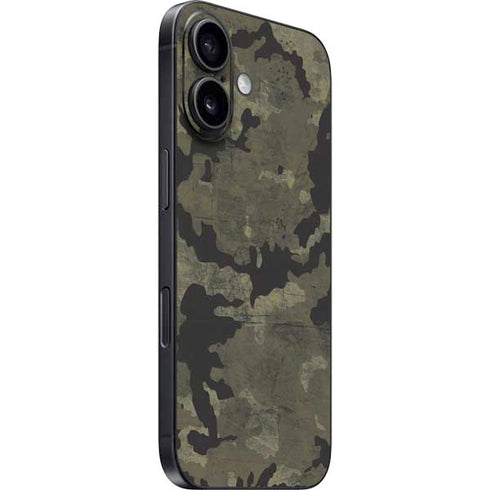 Wood Camo Camouflage iPhone 16 Plus Skin