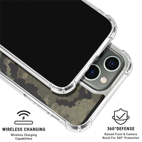 Wood Camo Camouflage iPhone 16 Pro Clear Case