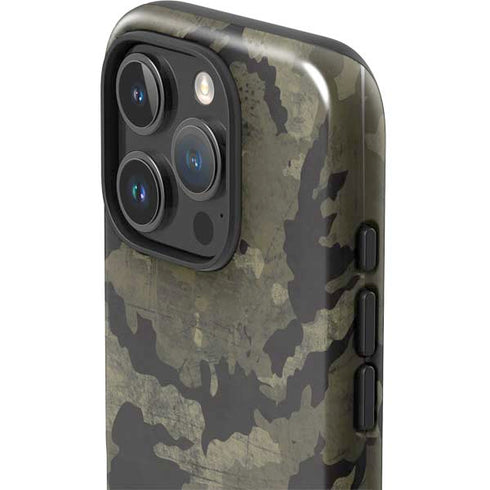 Wood Camo Camouflage iPhone 16 Pro Impact Case