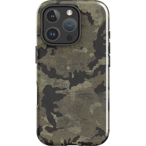 Wood Camo Camouflage iPhone 16 Pro Max Impact Case
