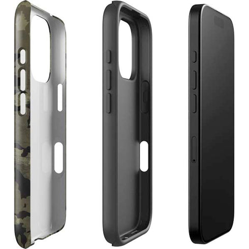 Wood Camo Camouflage iPhone 16 Pro Max Impact Case