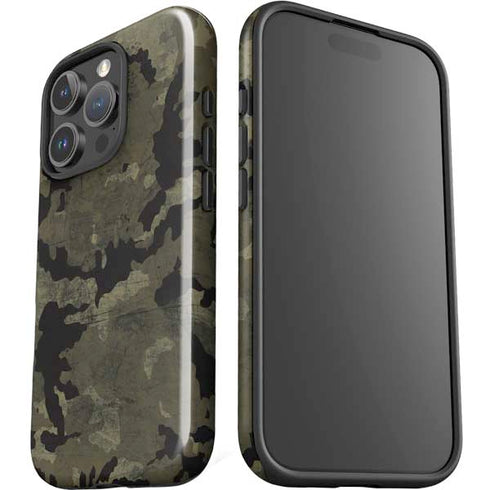 Wood Camo Camouflage iPhone 16 Pro Max Impact Case