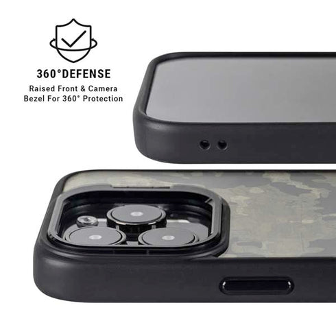 Wood Camo Camouflage iPhone 16 Pro Max Kickstand Case