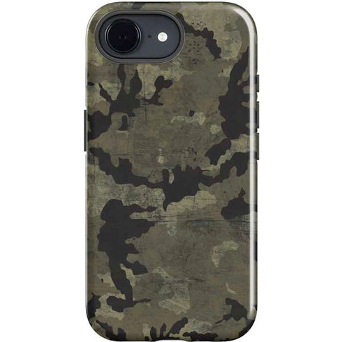 Wood Camo Camouflage iPhone 16e Impact Case
