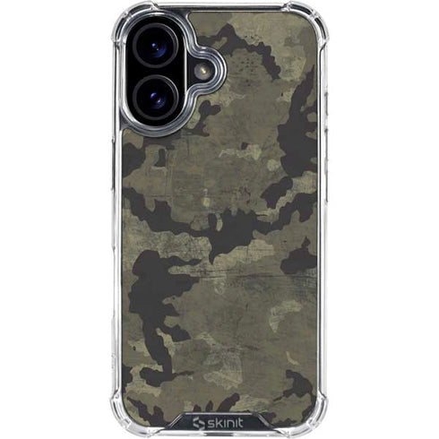 Wood Camo Camouflage iPhone 17 Clear Case