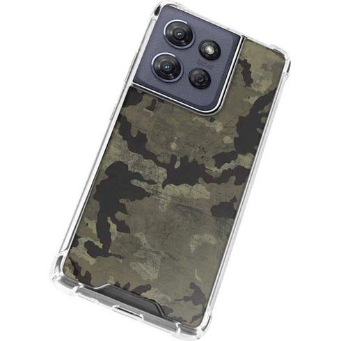 Wood Camo Camouflage Moto G Play 5G (2025) Clear Case