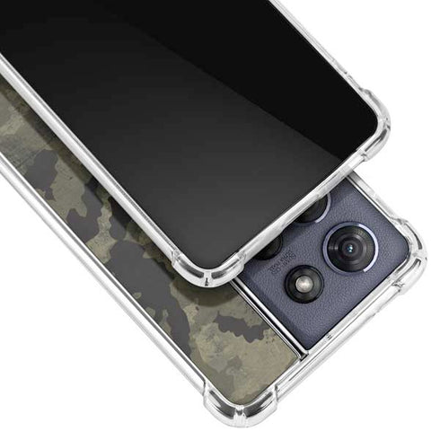 Wood Camo Camouflage Moto G Play 5G (2025) Clear Case