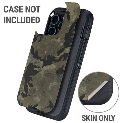 Wood Camo Camouflage Otterbox Defender iPhone Skin
