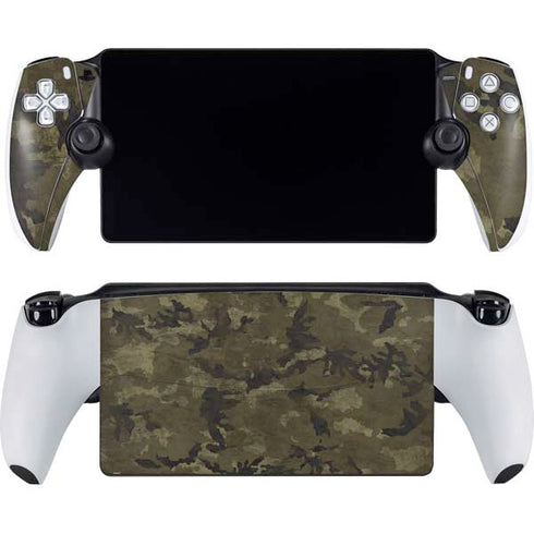 Wood Camo Camouflage PlayStation Portal Remote Player Skin