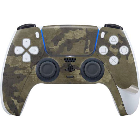 Wood Camo Camouflage PS5 Pro Bundle Skin