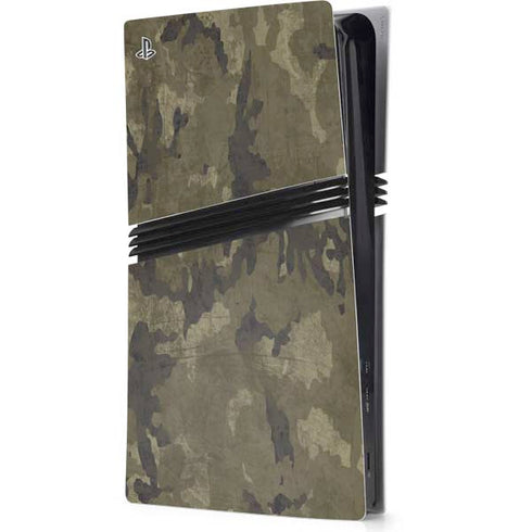 Wood Camo Camouflage PS5 Pro Console Skin