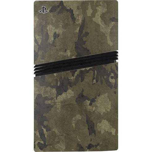 Wood Camo Camouflage PS5 Pro Console Skin