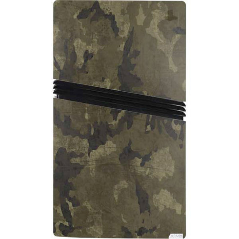 Wood Camo Camouflage PS5 Pro Console Skin