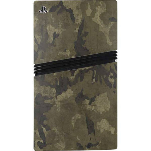 Wood Camo Camouflage PS5 Pro Disk Bundle Skin