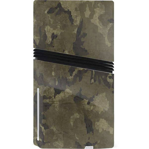 Wood Camo Camouflage PS5 Pro Disk Bundle Skin