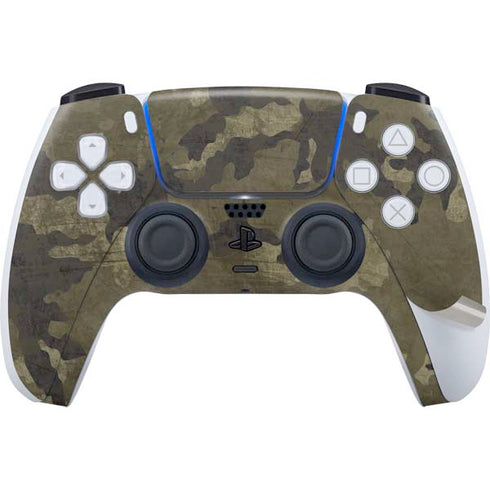 Wood Camo Camouflage PS5 Pro Disk Bundle Skin