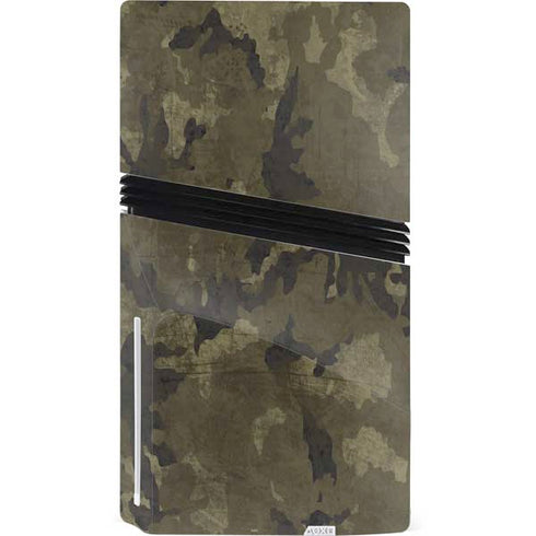 Wood Camo Camouflage PS5 Pro Disk Console Skin