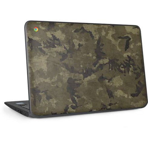 Wood Camo Camouflage HP Chromebook Skin