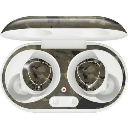 Wood Camo Camouflage Galaxy Buds Plus Skin