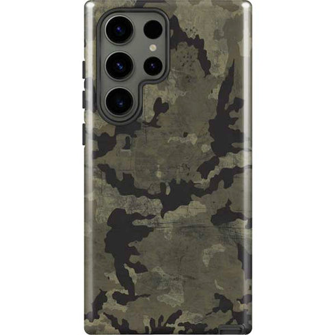 Wood Camo Camouflage Galaxy S23 Ultra Pro Case