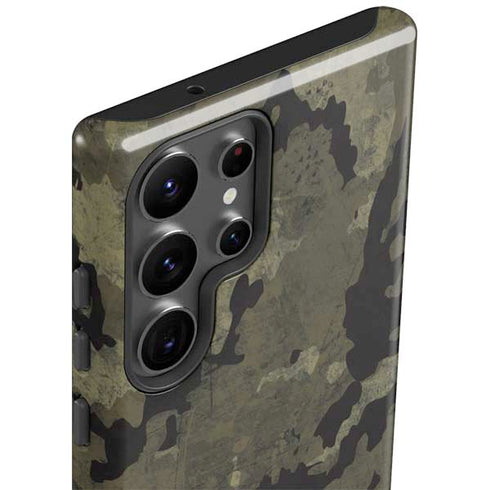 Wood Camo Camouflage Galaxy S23 Ultra Pro Case