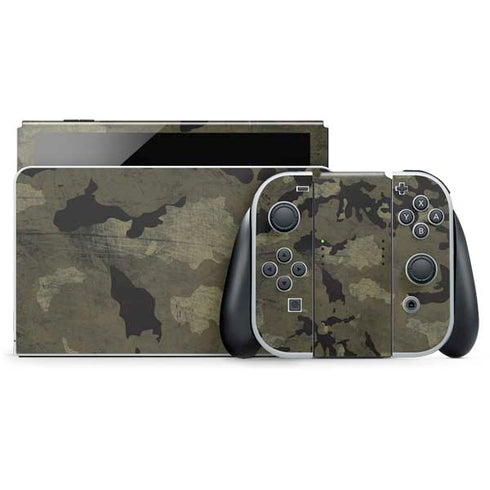 Wood Camo Camouflage Nintendo Skins