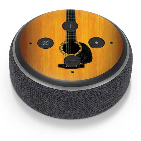 Wood Guitar Amazon Echo Dot Skin