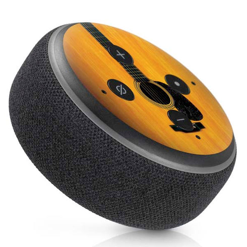 Wood Guitar Amazon Echo Dot Skin