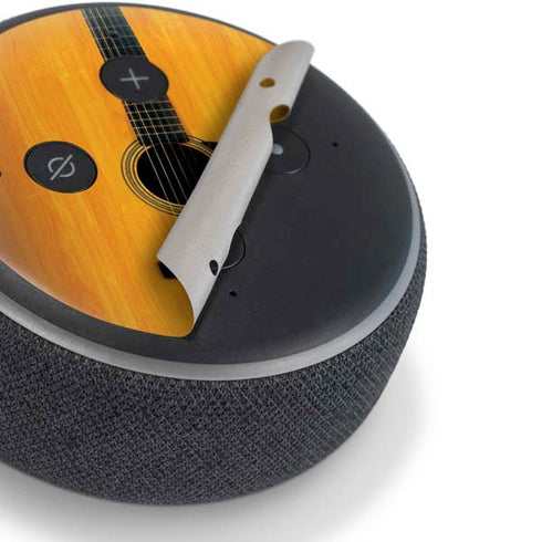 Wood Guitar Amazon Echo Dot Skin