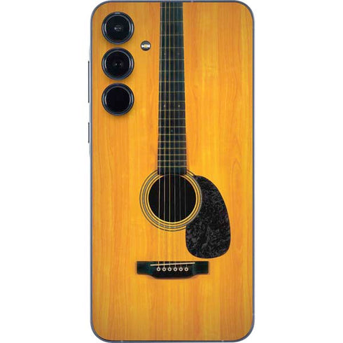 Wood Guitar Galaxy A55 5G Skin
