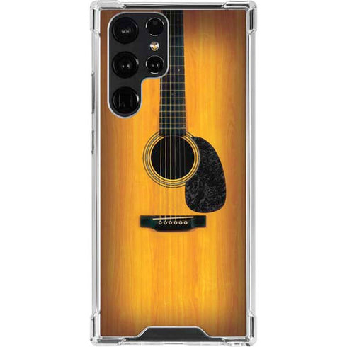 Wood Guitar Galaxy S23 Ultra Clear Case