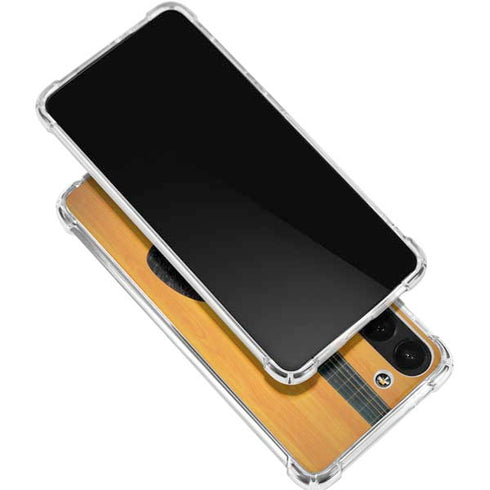 Wood Guitar Galaxy S24 FE Clear Case