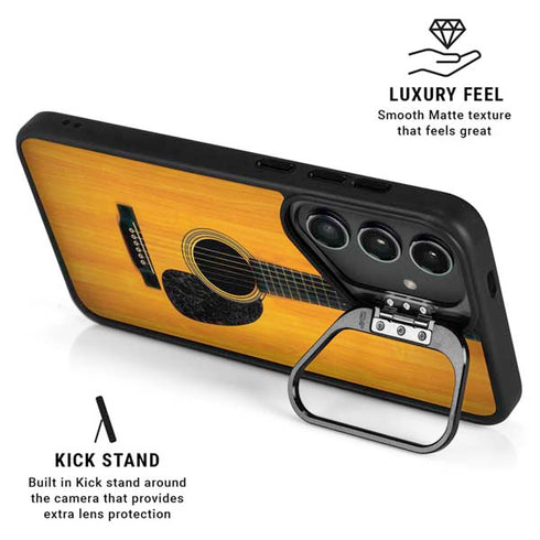 Wood Guitar Galaxy S25 Kickstand Case