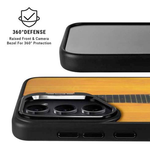 Wood Guitar Galaxy S25 Kickstand Case