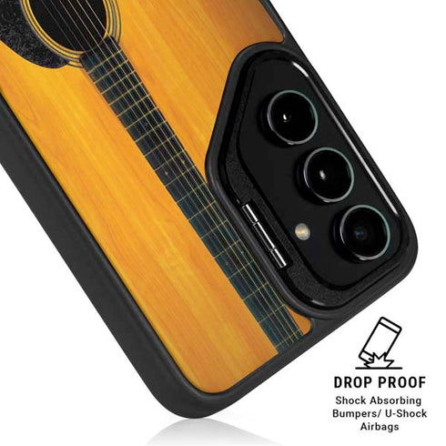 Wood Guitar Galaxy S25 Kickstand Case