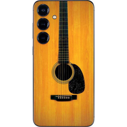 Wood Guitar Galaxy S25 Skin