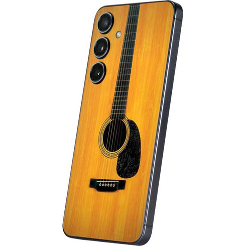 Wood Guitar Galaxy S24 Skin