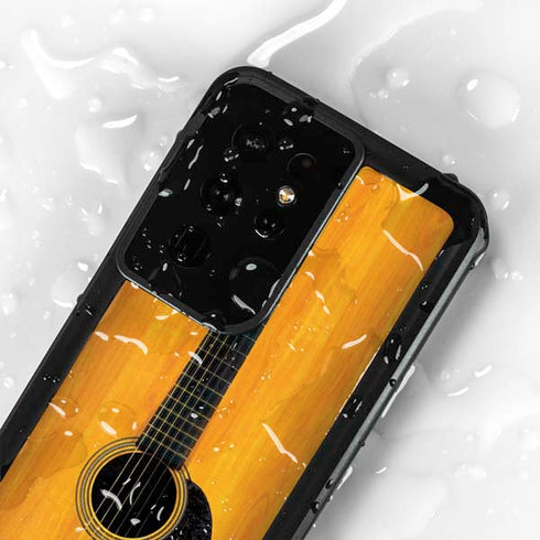 Wood Guitar Galaxy S24 Ultra Waterproof Case