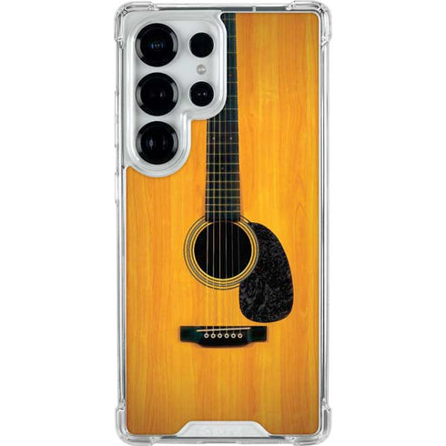 Wood Guitar Galaxy S25 Ultra Clear Case