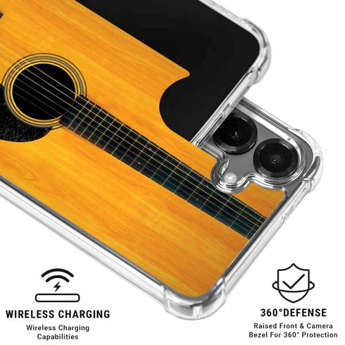 Wood Guitar Galaxy S26 Plus Clear Case