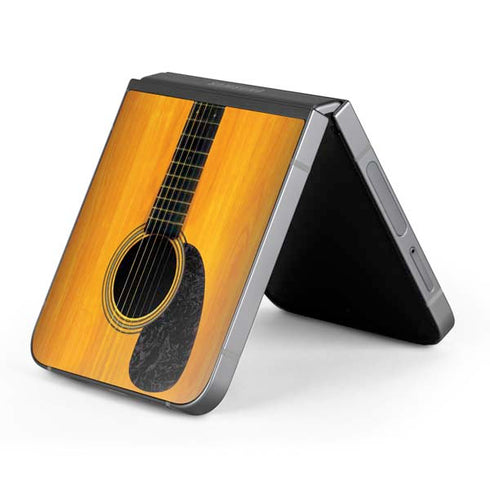 Wood Guitar Galaxy Z Flip6 Skin