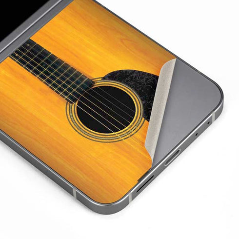 Wood Guitar Galaxy Z Flip6 Skin