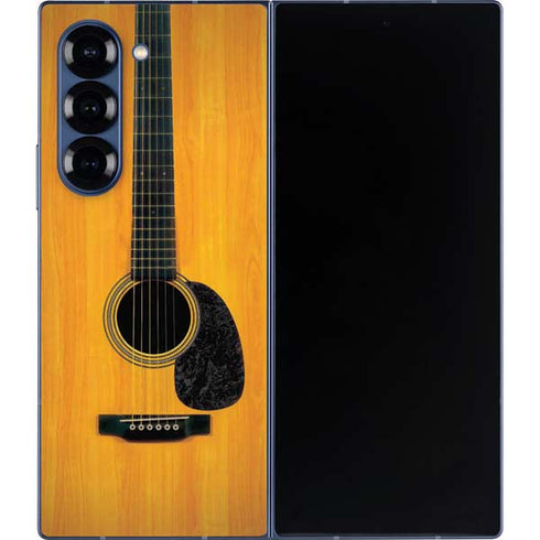 Wood Guitar Galaxy Z Fold6 Skin